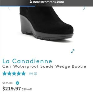 La Canadienne
Geri Waterproof Suede Wedge Bootie